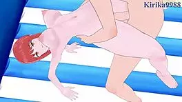 kobeni higashiyama and makima intense sex - chainsaw man hentai