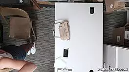 Jessica Jones Gets Fucked Like a Spreadeagle in the Shop with Big Cock and Natural Tits