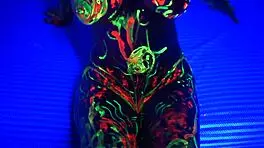 hey, wanna see redhead amelia masturbate with painted body?