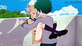 damn, himiko toga and izuku midoriya in wild hentai sex!