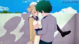 damn, himiko toga and izuku midoriya in wild hentai sex!
