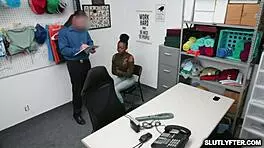 ebony thief amari annes tight pussy punished hard.