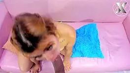 Intense POV of Two Friends Sucking Cock Like a Lollipop