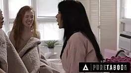 pure taboo milf reagan foxx catches stepbae kimmy kimm having sex with madi collins in 69