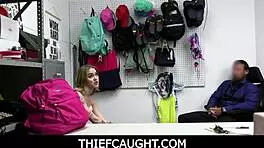 Thief teen avoids consequences with sex.