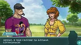 Princess lactates milk from her boobs in public outdoor anime gameplay orgasm scene