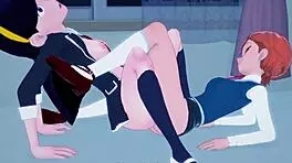 Violet Parr Threesome Competition In 3D Anime Blowjob Game