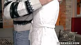 Old European Repairman Fucks Young Brunette Teen's Tight Pussy Hard - Anastasia Brokelyn