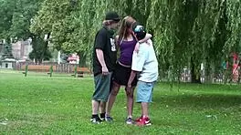 Young Hottie Alexis Crystal Banged Hard in Public by Two