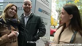 Amazing Busty Teen 18+ and BF Earn Cash for Wild Public Sex