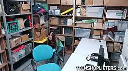 Redhead teen 18+ Ornella Morgan rides police dick for facial.