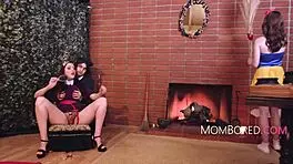 mirror mirror on the wall, evil queen starts freeuse brawl with milf and teen