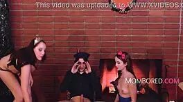 mirror mirror on the wall, evil queen starts freeuse brawl with milf and teen