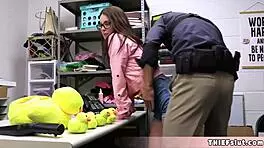 Caught Stealing Clothes! Cute Teacher Pays with Blowjob and Doggystyle!