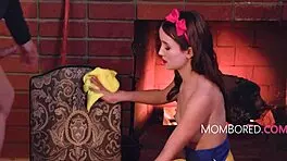 mirror mirror on the wall, evil queen starts freeuse brawl with milf and teen