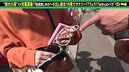 Young Asian babe masturbates in toilet, gets intense blowjob and creampie sex.