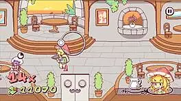 huge futanari cock stretches the chef's ass in this hentai game episode, with blowjob and big tits action.