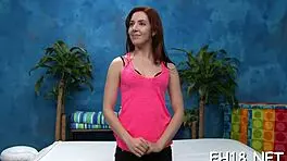 hot 18-year-old girl gets screwed hard by massage therapist in nuru session