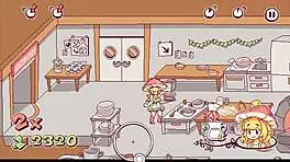 huge futanari cock stretches the chef's ass in this hentai game episode, with blowjob and big tits action.