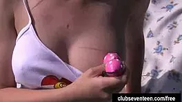 busty brunette teen 18+ charlotte, omg i cant stop playin with my toy in my twat... its soo good!