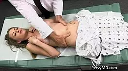 got fingered and fucked hard by an old doc on his exam desk!