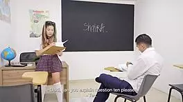 Special webcam show to pass the classes