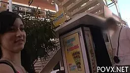 Tight teen Mandy Sky gives rough blowjob and doggystyle