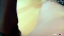 German Domina Spits on Slave Cock in Latex!