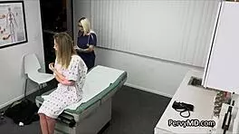 got fingered and fucked hard by an old doc on his exam desk!