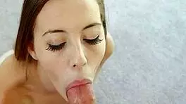 Why is this agreeable teen seducing the hunk with her wet pussy engulfing his cock?