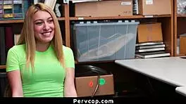 Shoplifter Babe Bends Over For Lp Officer