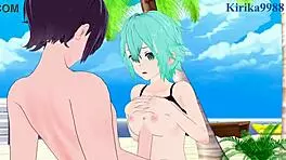 Asuna Yuuki and Sinon Shino Asada Engage in Intense Sex in Sword Art Online Hentai