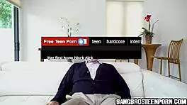 Cute Teen 18+ Gets Spanked By Her Horny Grandpa