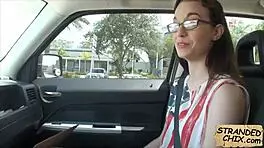 teen tali dava sucks dick for ride home, then rides hidden 😏