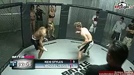 Skinny Ebony Babe With Small Tits Fucks In Boxing Ring