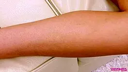 Sexy blonde amateur gets assfucked by daddy in pov interview