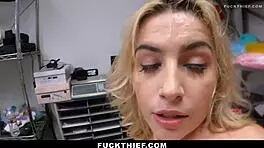 Mall Officer Performs Deep Cavity Search On Shoplifter Teen 18+