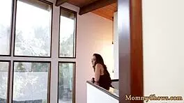 Classy Stepmom in Steamy Lesbian Action with Cute Girl in Full Movie