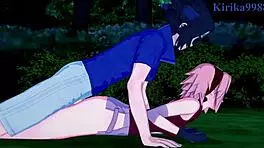 sakura haruno and naruko uzumaki and sasuke uchiha intense sex - naruto hentai