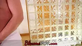 Four teens sucking cocks in pov close-up.