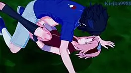 sakura haruno and naruko uzumaki and sasuke uchiha intense sex - naruto hentai