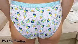 Fucking new step sister in sexy panties leads to cumshot