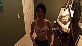 So cute when Amy eats my cum in the house party game!