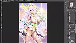 Feel The Passion As Busty Athena's Huge Boobs Dominate In This Hentai Scene.