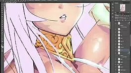 Feel The Passion As Busty Athena's Huge Boobs Dominate In This Hentai Scene.