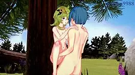 Shenhe, Collei, and Xingqiu engage in intense creampie sex in Genshin Impact hentai