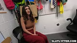 Officer Rusty Nails Finds Lost Flute In Aubrey Babcock's Pussy At Work