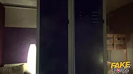 Sweet teen rides massive cock in dorm during halloween.