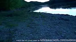 New Girl Gets Naked Next to River and Masturbates in My Truck!