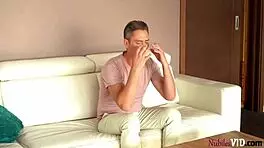 Tory Sweety gets caught camming with big cock